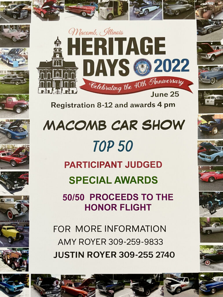 Macomb Heritage Days Schedule