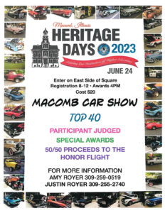 2023 Macomb Heritage Days Car Show