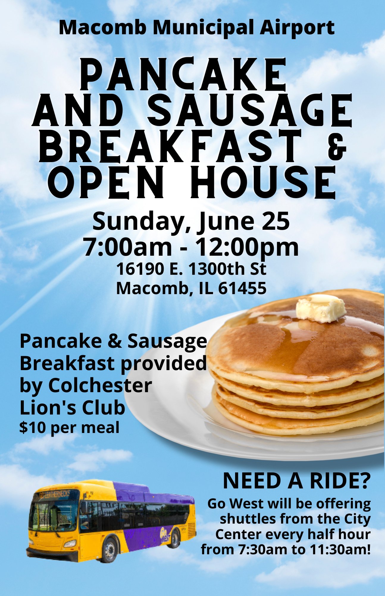Pancake and Sausage Breakfast & Open House