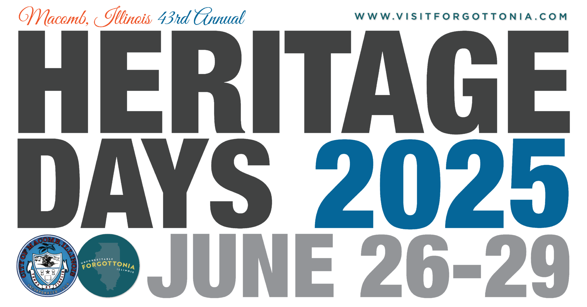 Heritage Days 2025 June 26-29