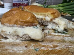 Chicken Alfredo smash burger - Twisted Pasta