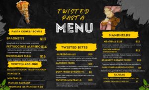 Menu- Twisted Pasta