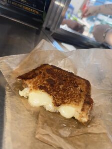 Twisted Garlic Bread Grilled Cheese